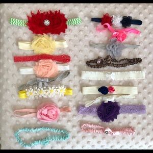 Lot of 17 Baby Headbands